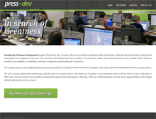 Tablet Screenshot of press-dev.com